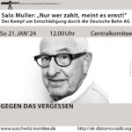 Salo Muller – Unterschriftenliste