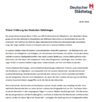 # Trierer Erklärung des Deutschen Städtetages