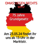 Wilhelmshaven: Infostand “75 Jahre Grundgesetz”