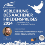 Aachen: Friedenspreisverleihung am 01.09.24