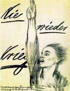 Käthe Kollwitz: "Nie wieder Krieg" (1924)/ Quelle: WikiMedia