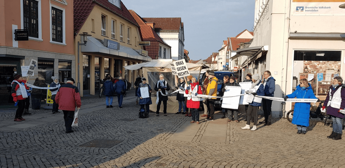Achim OMA Bundesaktionstag 8.2.25 OMAS GEGEN RECHTS Nord