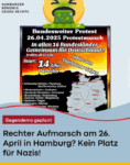 # Demos am 26.4. gegen die “Protestmärsche”