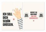 Buxtehude: Kartenaktion “Die Demokratie lässt grüßen ….”
